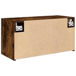 vidaXL Armoire murale de bain chêne fumé 60x25x30 cm bois d'ingénierie