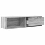 vidaXL Meuble TV sonoma gris 100x31x25 5 cm bois d'ingénierie