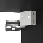 vidaXL Meuble TV mural Noir 40x34 5x60 cm