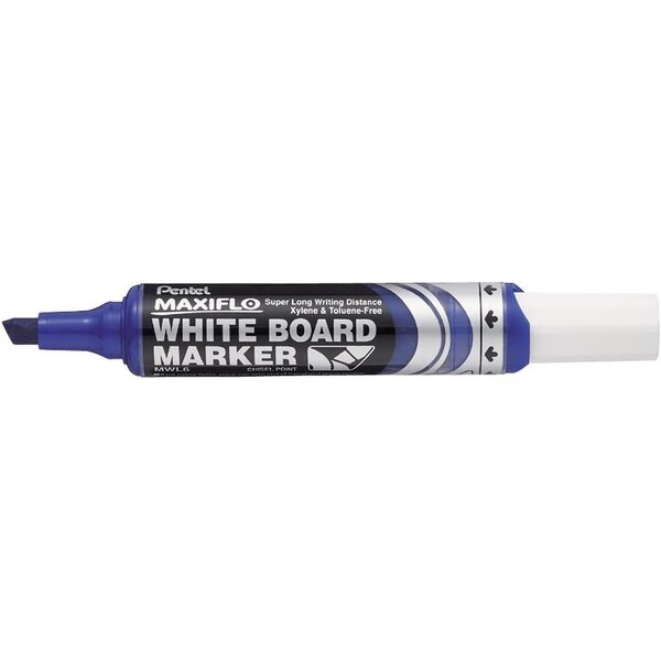 Marqueur Tableau blanc MAXIFLO MWL-6 Pointe Biseautée Large Bleu PENTEL