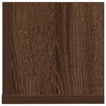 vidaXL Étagères murales 2 Pièces chêne marron 100x16 5x16 5 cm