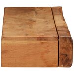 vidaXL Étagères murales 2 Pièces 80x17x8 cm bois massif d'acacia