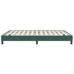 vidaXL Cadre de lit sans matelas vert foncé 160x210 cm velours
