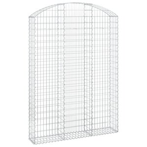 vidaXL Panier de gabions arqué 150x30x200/220 cm Fer galvanisé