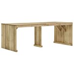 vidaXL Ensemble à manger d'extérieur 7 Pièces Bois de pin imprégné