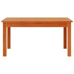 vidaXL Table basse cire marron 80x50x40 cm bois massif de pin