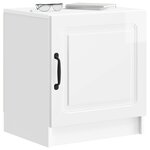 vidaXL Cabinet de chevet Blanc brillant 43 x 34 5 x 47 cm