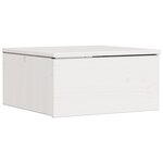 vidaXL Table de chevet Blanc 37 x 35 x 18 5 cm Bois massif en pin