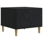 vidaXL Table basse Noir 50 x 49 x 40 cm Bois d'ingénierie