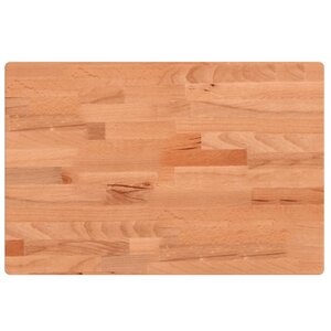 vidaXL Dessus de table 80x40x4 cm rectangulaire bois massif de hêtre
