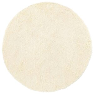 vidaXL Tapis shaggy à poils longs NAVARRA crème 120x120 cm polyester