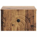 vidaXL Cabinet de chevet mural Bois ancien 33 x 34 5 x 20 cm