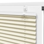 vidaXL Store plissé crème 120x100cm largeur du tissu 119 4cm polyester