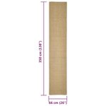 vidaXL Tapis en sisal pour griffoir 66x350 cm