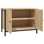 vidaXL Meuble TV avec portes Chêne Sonoma 60x35x45 cm Bois d'ingénierie