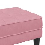 vidaXL Banc Rose 113x57x39 cm en Velours