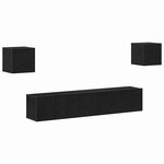 Ensemble de 6 Meubles TV vidaXL Chêne Noir Bois d'ingénierie