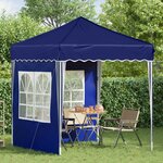 vidaXL Tente de fête pop-up 195 x 195 x 245 cm Bleu Tissu Oxford