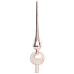 Vidaxl arbre de noël mince avec led et boules doré 240 cm