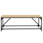 vidaXL Table basse Chêne sonoma 100x50x35 cm Bois d'ingénierie