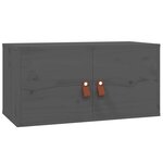 vidaXL Armoire murale Gris 60x30x30 cm Bois de pin massif