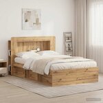 vidaXL Cabinet de Tête de Lit Chêne artisanal Bois d’ingénierie