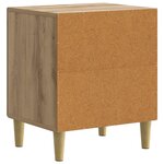 vidaXL Cabinet de chevet 2 pc Chêne artisanal 43 x 34 5 x 50 cm