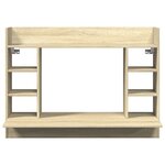 vidaXL Bureau mural chêne sonoma 105x48x75 cm bois d'ingénierie