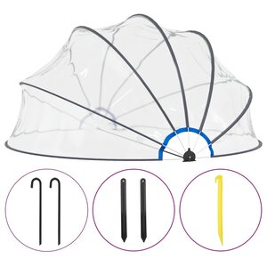 vidaXL Dôme de piscine 440 x 220 cm