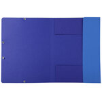Chemise 3 Rabats À Élastique Carte Recyclée 380g/m2 Forever - A4 - Bleu Clair - X 25 - Exacompta