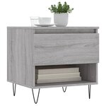 vidaXL Tables basses 2 Pièces sonoma gris 50x46x50 cm bois d'ingénierie