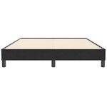 vidaXL Sommier à lattes de lit sans matelas noir 140x210 cm velours