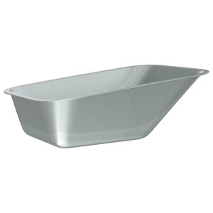 vidaXL Remplacement du plateau de brouette Argenté 88 x 60 x 32 cm