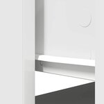 vidaXL Table console avec tiroirs blanc 85 5x38 5x74 5 cm