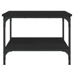 vidaXL Table basse Noir 55x55x40 cm bois d'ingénierie