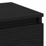 vidaXL Cabinets de chevet 2 Pièces Chêne Noir 40x35x50 cm Bois d'ingénierie