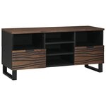 vidaXL Meuble TV Marron 100 x 33 x 46 cm bois de manguier massif