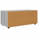 vidaXL Meuble TV Gris Sonoma 100 x 48 x 43 cm Bois d'ingénierie