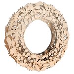 Kit couronne en bois à faire soi-même - feuilles et baies effet 3d - 35 cm