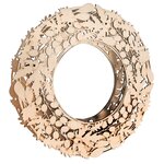 Kit Couronne en bois à faire soi-même - feuilles et baies Effet 3D - 35 cm