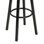 vidaXL Chaises de bar lot de 2 noir similicuir