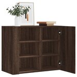 vidaXL Armoire murale chêne marron 75x35x60 cm bois d'ingénierie