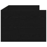 vidaXL Lit réversible Chêne noir Bois d'ingénierie 90 x 200 cm Durable