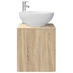 vidaXL Vanité de lavabo mural Chêne Sonoma 49 5 x 44 5 x 66 5 cm