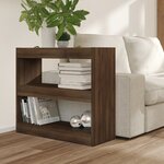 vidaXL Bibliothèque/Séparateur de pièce chêne marron 80x30x72 cm
