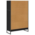 vidaXL Bibliothèque Chêne noir 80 x 30 x 155 cm Bois d'ingénierie