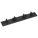 vidaXL Embouts de terrasse 10 Pièces Noir Plastique