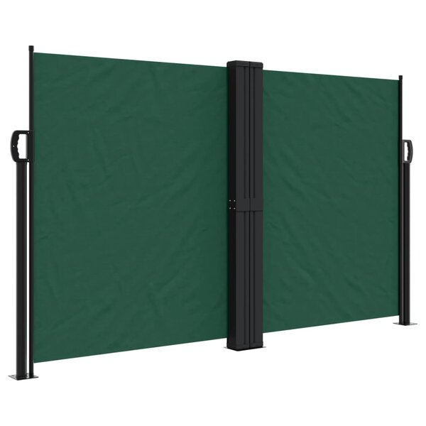 vidaXL Auvent latéral rétractable vert foncé 140x1200 cm