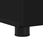 vidaXL Cabinet de salle de bain avec tiroir Noir 76 5 x 35 x 64 cm