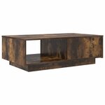 vidaXL Table basse Chêne fumé 95 x 55 x 31 cm Bois d'ingénierie